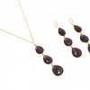 Gemshine - Damen - Halskette - Anhänger - 925 Silber - Vergoldet - Amethyst - Lila - Violett - CANDY - Tropfen - 9 cm – Bild 5