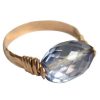 Gemshine - Damen - Ring - Spannring - Vergoldet - Amethyst - Blau, Ringgröße:55 (17.5) – Bild 5