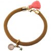 Gemshine - Damen - Armband - 925 Silber - Vergoldet - Edelstein - Rosenquarz - STAR - Stern - Rosa - Braun – Bild 3