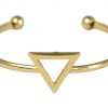 Gemshine - Damen - Armband - Armreif - Gold - Design - Dreieck - Scandi - Minimalistisch - Geometrisch - Design – Bild 3