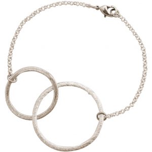 Gemshine - Damen - Armband - Eternity Kreise - Infinity - Minimalistisch - Geometrisch - Design - Silber