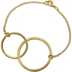 Gemshine - Damen - Armband - Eternity Kreise - Infinity -Minimalistisch - Geometrisch - Design - Gold