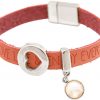 Gemshine - Damen - Armband - Herz - Liebe - WISHES - Rosenquarz - Rosa - Pink - Magnetverschluss