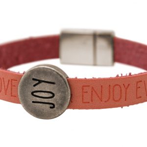 Gemshine - Damen - Armband - Joy - Happy - WISHES - Rosa - Pink - Magnetverschluss