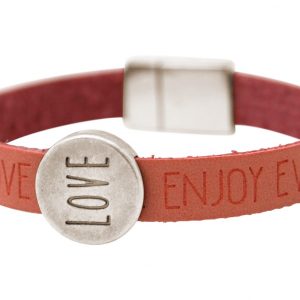 Gemshine - Damen - Armband - Love - Liebe - WISHES - Rosa - Pink - Magnetverschluss