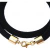 Gemshine - Damen - Armband - Wickelarmband - 925 Silber - Vergoldet - Schmetterling - Schwarz – Bild 4