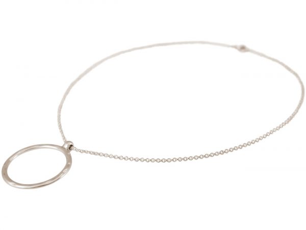 Gemshine - Damen - Halskette - Anhänger - Eternity Kreis -Minimalistisch - Geometrisch - Design - Silber - 45 cm – Bild 4