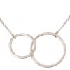 Gemshine - Damen - Halskette - Anhänger - Eternity Kreise - Infinity - Minimalistisch - Geometrisch - Design - Silber - 45 cm – Bild 3