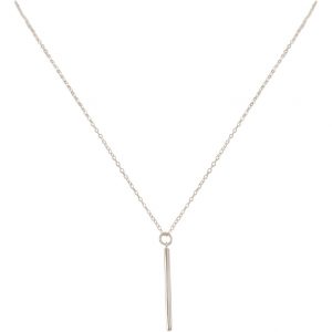 Gemshine - Damen - Halskette - Anhänger - Filigran - Minimalistisch - Geometrisch - Design - 925 Silber - 45 cm