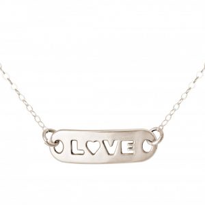 Gemshine - Damen - Halskette - WISHES - LOVE - Silber - 48 cm