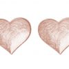 Gemshine - Damen - Herz - Ohrringe - 925 Silber - Rose Vergoldet - Ohrstecker - 1,3 cm – Bild 3