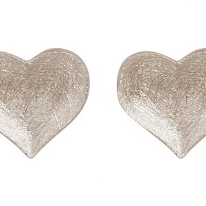 Gemshine - Damen - Herz - Ohrringe - 925 Silber- Ohrstecker - 1,3 cm