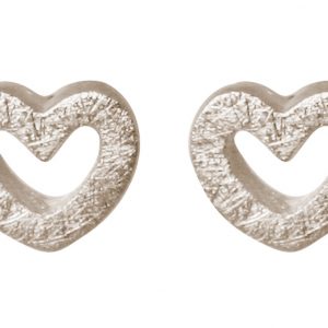 Gemshine - Damen - Herz - Ohrringe - Ohrstecker - 925 Silber - 7mm