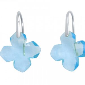 Gemshine - Damen - Ohrringe - 925 Silber - Blautopas - Blau - GEM - 2,5 cm