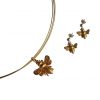 Gemshine - Damen - Ohrringe - 925 Silber - Vergoldet - BEE - Biene - 1,5 cm – Bild 4