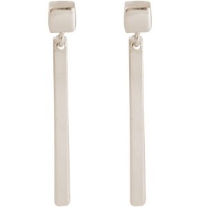 Gemshine - Damen - Ohrringe - Ohrhänger - Filigran - Minimalistisch - Geometrisch - Design - 925 Silber - 4,2 cm