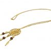 Gemshine - Halskette - Traumfänger - Vergoldet - Feder - Fatima - Hamsa - 75 cm – Bild 4