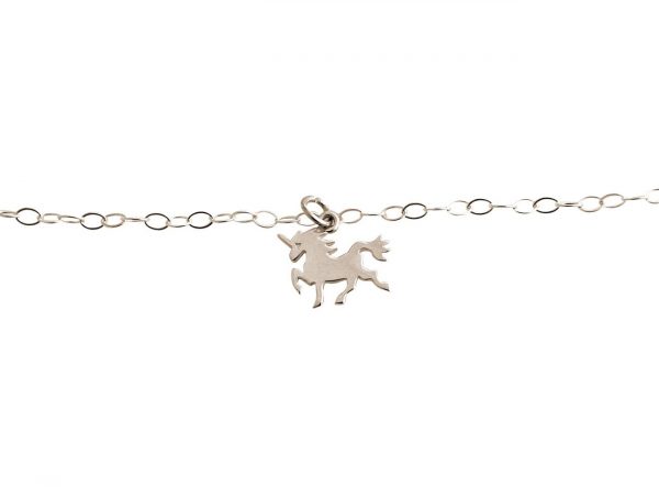 GEMSHINE Armband mit Einhorn. Armkette aus 925 Silber mit einer Länge von 18 cm. Massiv 925 Silber, vergoldet, rosé vergoldet. Made in Spanien. Geschenketui, Metall Farbe:Silber – Bild 4