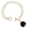 Gemshine - Damen - Armband - Vergoldet - Onyx - Schwarz - CANDY – Bild 3
