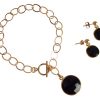 Gemshine - Damen - Armband - Vergoldet - Onyx - Schwarz - CANDY – Bild 4