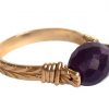 Gemshine - Damen - Ring - Spannring - Vergoldet - Amethyst - Violett, Ringgröße:56 (17.8) – Bild 3
