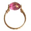 Gemshine - Damen - Ring - Spannring - Vergoldet - Turmalin - Rosa, Ringgröße:58 (18.5) – Bild 5