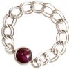 Gemshine - Damen - Ring - 925 Silber - Rubin - Rot - Beweglich - Geschmeidig