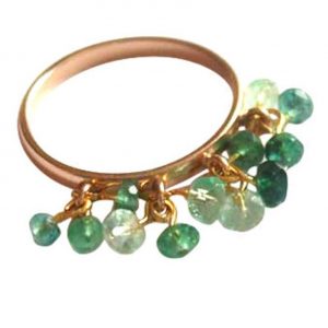 Gemshine - Damen - Ring - Vergoldet - Smaragd - Grün, Ringgröße:56 (17.8)