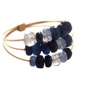 Gemshine - Damen - Ring - Vergoldet - Saphir - Blau, Ringgröße:54 (17.2)
