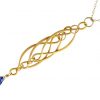 Gemshine - Damen - Halskette - Anhänger - Iolith - 925 Silber - Vergoldet  - Blau - INFINITY - 7,5 cm – Bild 5