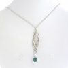 Gemshine - Damen - Halskette - Anhänger - Aquamarin Quarz - 925 Silber - Blau - INFINITY - 7,5 cm – Bild 4