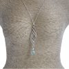 Gemshine - Damen - Halskette - Anhänger - Aquamarin Quarz - 925 Silber - Blau - INFINITY - 7,5 cm – Bild 3