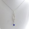 Gemshine - Damen - Halskette - Anhänger - Iolith - 925 Silber - Blau - INFINITY - 7,5 cm – Bild 5