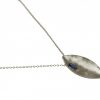 Gemshine - Damen - Halskette - Anhänger - 925 Silber - Marquise - Minimalistisch - Design - Iolith - Blau - 45 cm – Bild 3