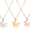 GEMSHINE Halskette mit Einhorn. Anhänger aus 925 Silber an einer 45cm Halskette. Made in Spanien. Im eleganten Geschenketui geliefert., Metall Farbe:Silber – Bild 4