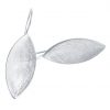GEMSHINE Damenohrringe in hochwertiger Mattverarbeitung, massiv 925 Silber. Elegante Marquise Designer Ohrhänger. Made in Madrid / Spanien. Im eleganten Schmucketui mit Geschenkverpackung geliefert.
