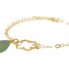 GEMSHINE Damenarmband aus hochwertig vergoldetem 925 Silber mit YOGA Lotusblume und Chalcedon Edelstein edler Qualität. Made in Madrid / Spanien. Im eleganten Schmucketui mit Geschenkverpackung. – Bild 3