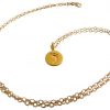 Gemshine - Damen - Kinder - Fußabdruck - Halskette - Anhänger - 925 Silber - Vergoldet - 12 mm – Bild 3