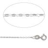 GEMSHINE 925 Silber Halskette. 1 mm Ankerkette im klassischen Design mit Längen von 40 bis 61 cm, Ketten Länge:51