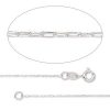 GEMSHINE 925 Silber Halskette. 0,6 mm Ankerkette im klassischen Design mit einer Länge von 46 cm – Bild 3