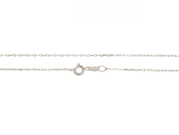 GEMSHINE 925 Silber Halskette. 0,6 mm Ankerkette im klassischen Design mit einer Länge von 46 cm – Bild 4