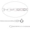 GEMSHINE 925 Silber Halskette. 1,5 mm Ankerkette im klassischen Design mit Längen von 40 bis 46 cm, Ketten Länge:40