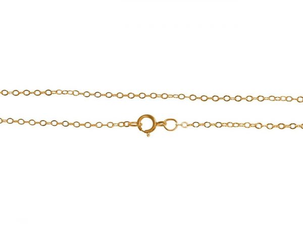 GEMSHINE 14k 585 Gold Halskette. 1,5 mm Ankerkette im klassischen Design mit Längen von 40 bis 76 cm, Ketten Länge:76 – Bild 4