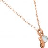 GEMSHINE Katze Anhänger mit Edelstein. 925 Silber, hochwertig vergoldet oder rose 45cm Halskette. Geschenk mit Haustier - Made in Spain, MetallStein:Rose Chalcedon – Bild 3