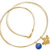 Gemshine - Damen - Halskette - Anhänger - 925 Silber - Vergoldet - BEE - Biene - Saphir - Blau - 45 cm – Bild 5