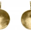 Gemshine - Damen - Ohrringe - Ohrhänger - 925 Silber - Vergoldet - Schale -  Geometrisch - Design - Perle - Weiß - 3 cm