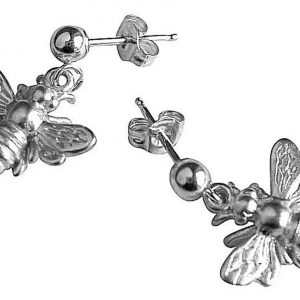 Gemshine - Damen - Ohrringe - 925 Silber - BEE - Biene - 1,5 cm