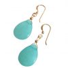 Gemshine - Damen - Ohrringe - Jade - Blau - Vergoldet - 2,5 cm – Bild 5