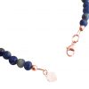 Gemshine blauer Jade Armband hochwertig rose vergoldet - Handgemacht in München / Deutschland. Im eleganten Geschenketui geliefert. – Bild 4