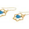 GEMSHINE Damenohrringe aus 925 Silber hochwertig vergoldet mit YOGA Lotusblumen und Topas Quarzen hervorragender Qualität. Made in Madrid / Spanien. Im eleganten Schmucketui und Geschenkverpackung – Bild 4